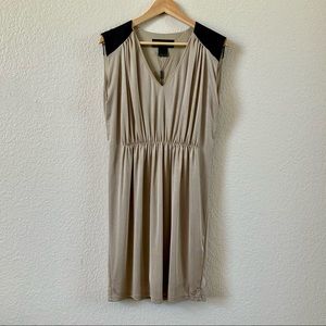 Kardasian Kollection Twist Front Metallic Dress